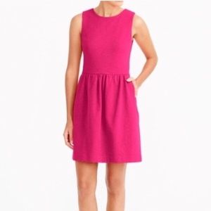 J.Crew Hot Pink sleeveless dress w/pockets